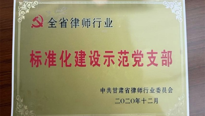 全省律师行业标准化建设示范党支部